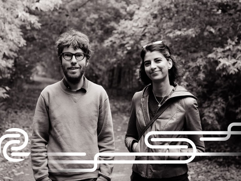 Will Pearson and Ayesha Barmania smiling