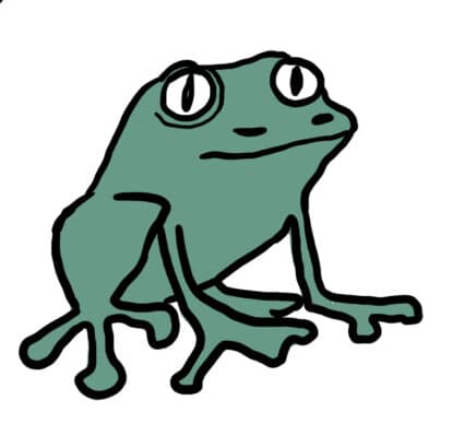 Bullfrog illustration.