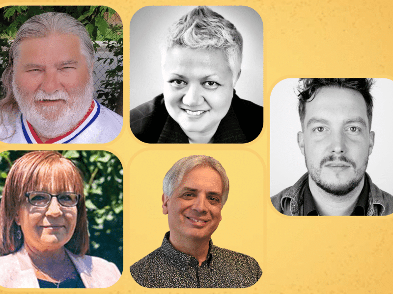 Collage of town ward candidates